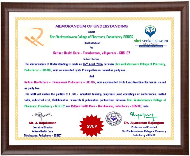 Reltsen Health Care MOU